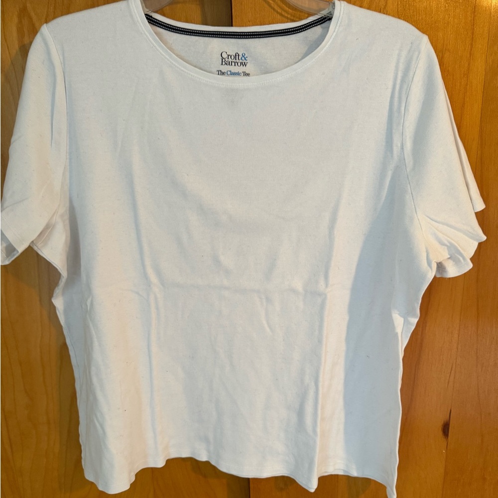Croft & Barrow Essentials Crewneck Tee Size 1X